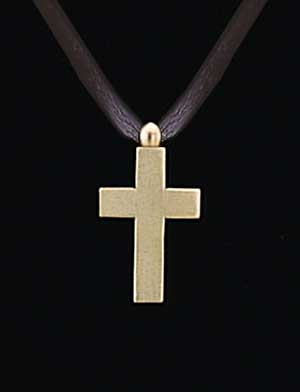 Keepsake Pendant - Brass Cross 1